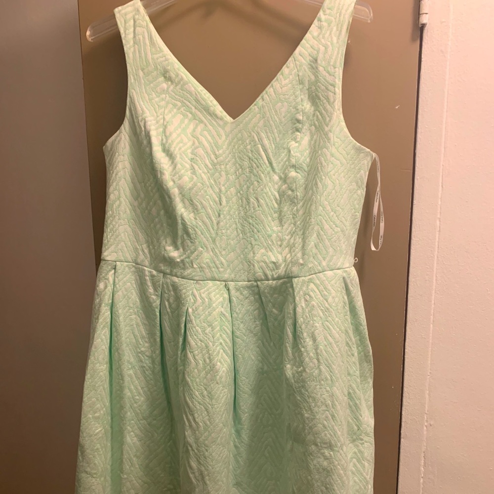 Calvin Klein sleeveless pastel tea dress